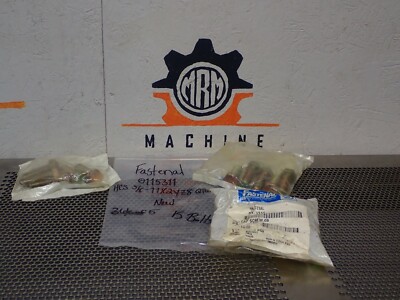 Fastenal 0115311 HCS5/8-11X2YZ8 Hex Cap Screws New Old Stock (Lot of 15 Screws)