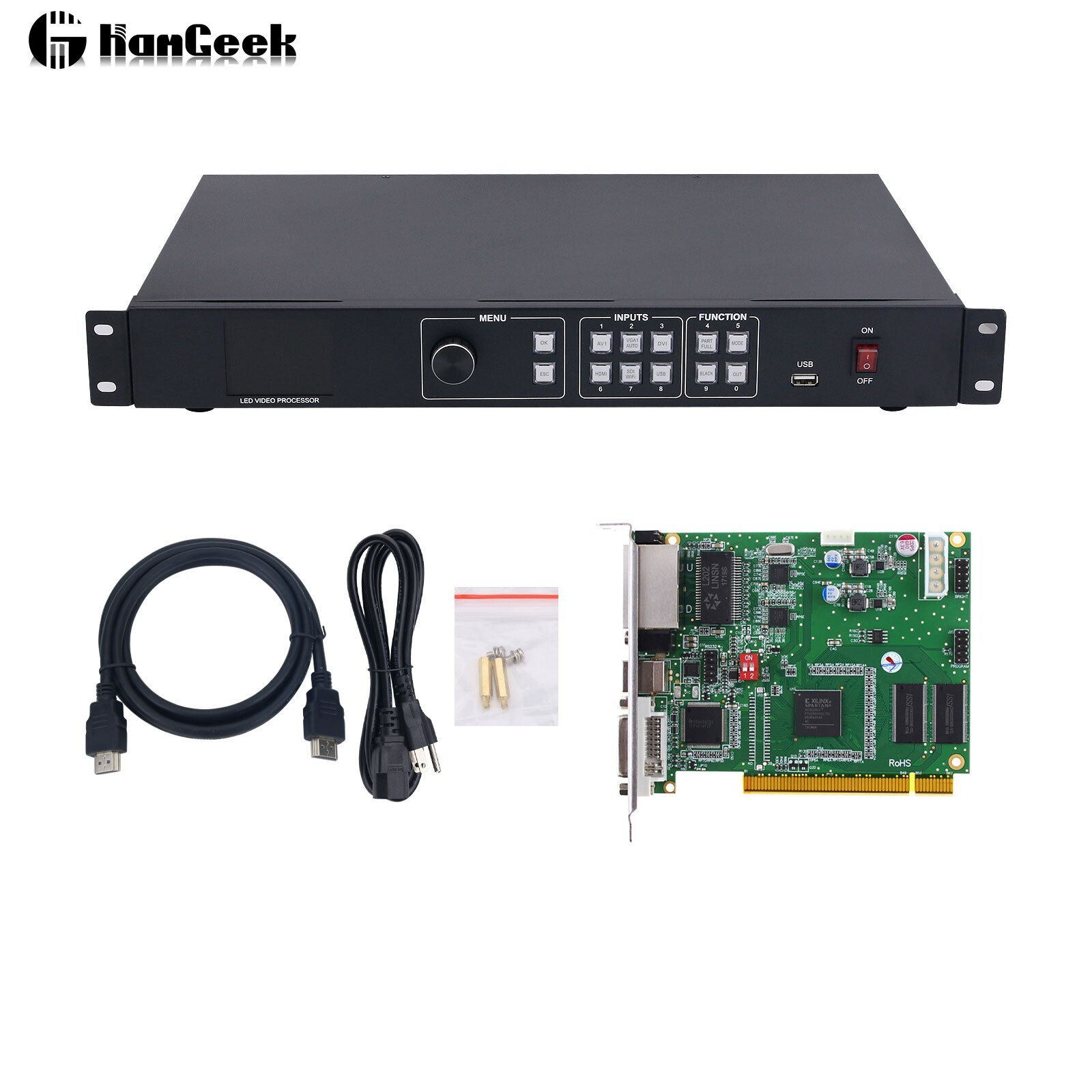 TS802D + AMS-MVP300 Linsn LED Control Card & LED Video Processor for Video Wall