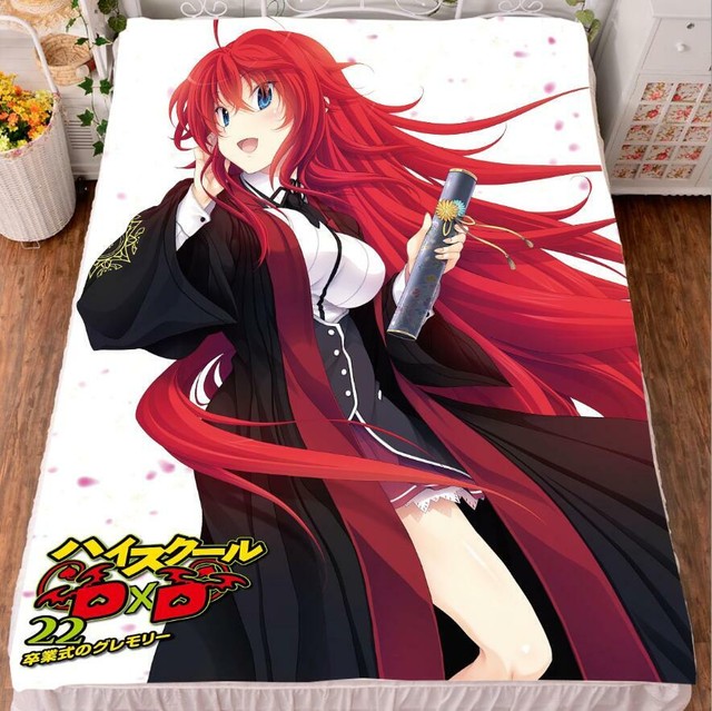Anime High School DXD Rias Gremory Bed Sheets Blanket Bedding Otaku