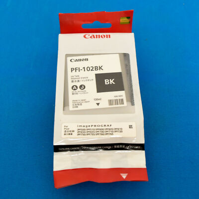 Canon PFI-102BK Black Ink iPF500 iPF510 iPF600 iPF610 iPF700 iPF710 iPF720 750