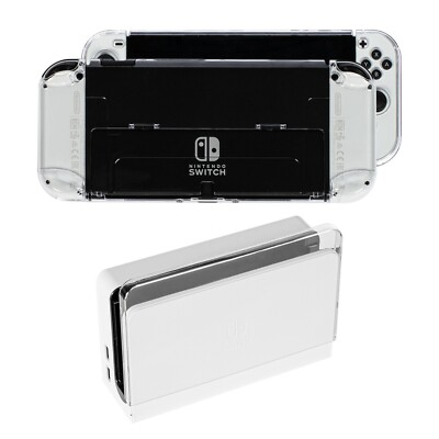 Harte Schale Schutzhülle Gehäuse Dock Hülle für Nintendo Switch OLED Konsole
