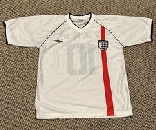 Vintage Umbria England Football Soccer Jersey 2001 2002 2003 Size Medium
