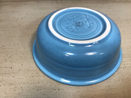 Vintage Fiestaware Turquoise 4.75" Nappy Fruit Sauce Dessert Bowl HLC Fiesta - Picture 6 of 7