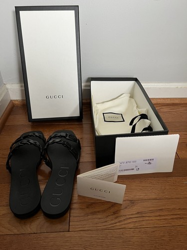 Used Gucci Chain Belt Rubber Slide 