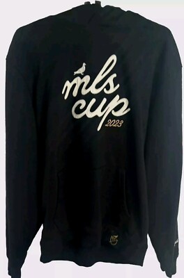 Staple MLS Cup 2023 Hoodie Men's Large Black Front & Back Graphic Soccer Futbol