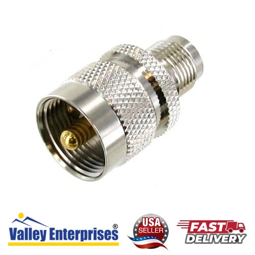 UHF Male PL259 to TNC Female Coax Adapter - Picture 1 of 2