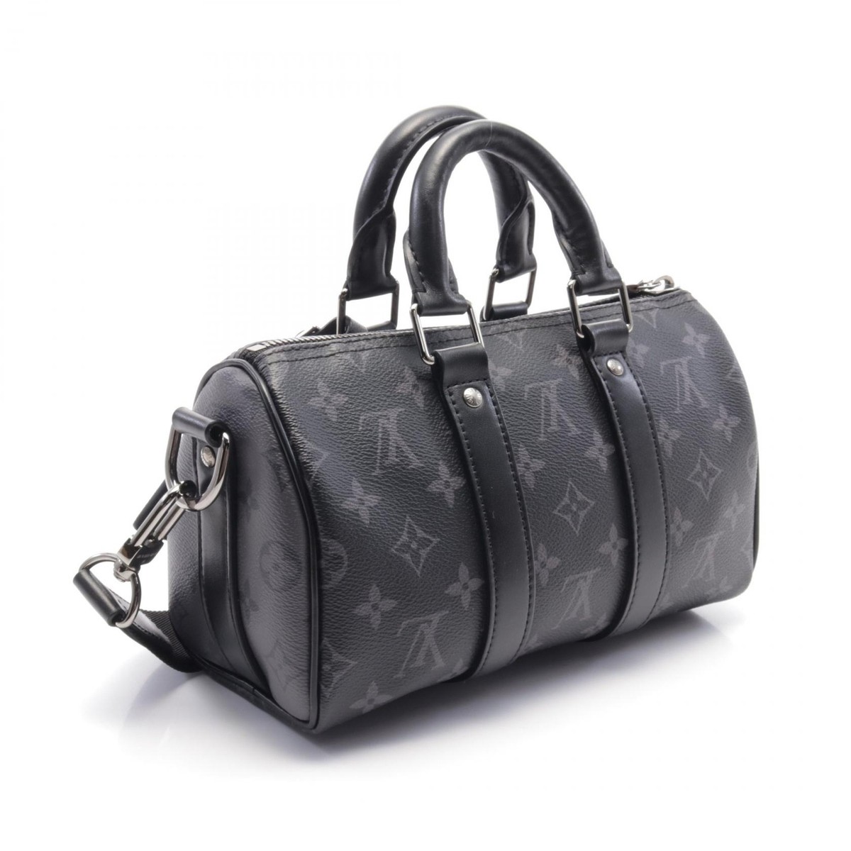 いつものオシャレに!Louis Vuitton KEEPALL25 ショルダーバック Louis Vuitton Keepall Bandouliere 25 Black Monogram Reverse