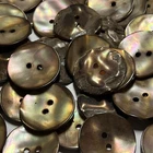 REAL Abalone Shell Golden Brown Rainbow Button 15, 18, 19, 20, 23mm 2hole