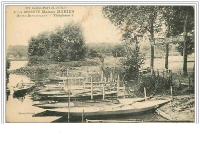 77.SEINE-PORT.A LA RESERVE MAISON MARIUS.HOTEL RESTAURANT.FLECK