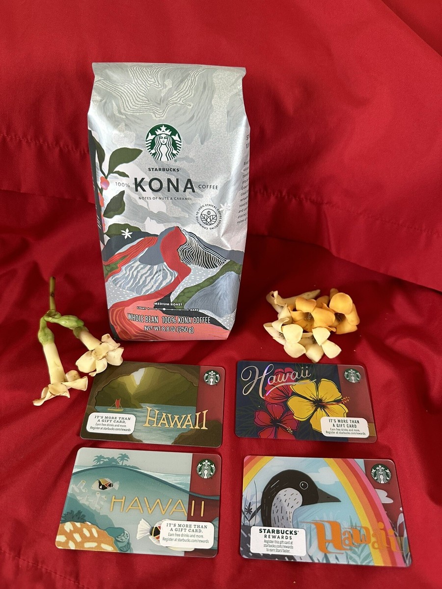 1) BAG EXP 4/26 STARBUCKS 100% KONA COFFEE WHOLE BEAN 8.8 oz + 4