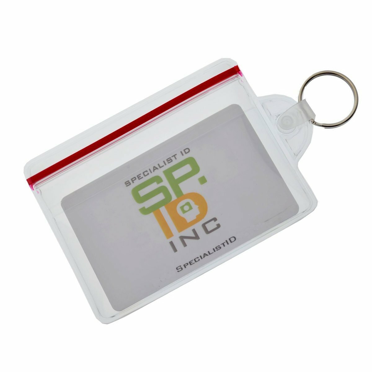 Soft Vinyl ID Badge / Fuel Card Holder with Key Ring & Water Resistant