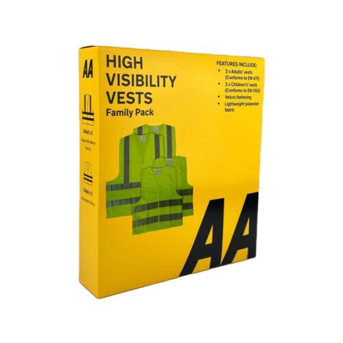 Pack famille AA Hi Viz jaune visibilité réfléchissante veste de sécurité - Photo 1 sur 1