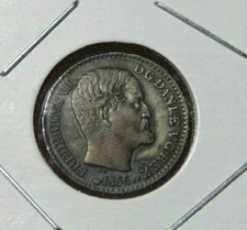 1856 Denmark 4 Skilling - Danish - Dansk -World Coins
