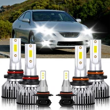 For Toyota Solara 2002-2003 6Pcs 9005 9006 9145 LED Headlight Bulbs Fog light