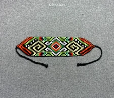 Embera Chami beaded Bracelet by women of the Colombian indigenous tribe 3143