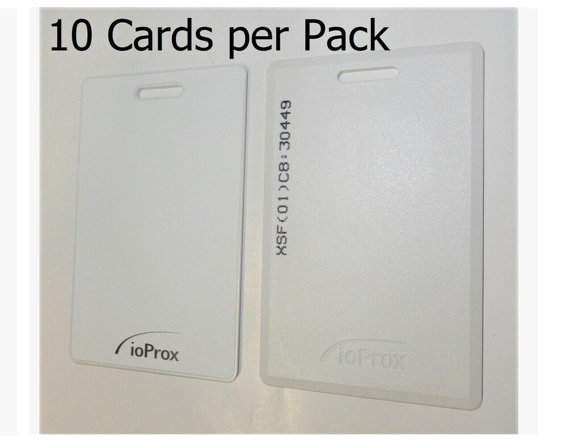 10 x Kantech ioProx P10SHL P10 Prox Proximity XSF/26bit Clamshell Cards ...