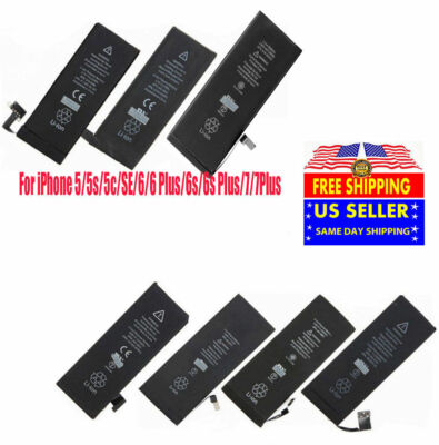 New Replacement Internal Battery for iPhone 4 5 5C 5S 6 6S 7 8 X Plus Tool Kit