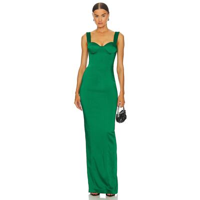 SAU LEE Revolve Boned Bodice Evening Gown Pamela Dress Emerald
