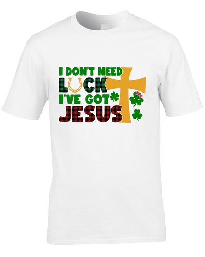Camiseta Cristiana Día de San Patricio Jesús Día de San Patricio Hombres Mujeres Niños Suerte - Imagen 7 de 21