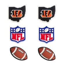 NFL Cincinnati Bengals Football Team For Crocs Shoe Charms Jibbitz - 6 pieces