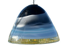 LAMPADA SOSPENSIONE LAMPADARIO VETRO MURANO SOFFIATO CARLO SCARPA PER VENINI IT