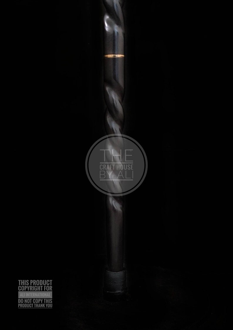 Antique  Solid Silver Brass Head Handle Victorian… - image 3