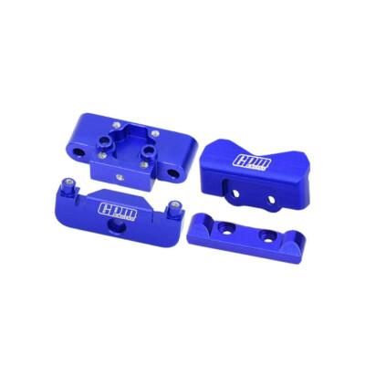 GPM Aluminum Alloy Front Bulkhead & Rear Pin Mounts Blue for Losi 1/24 Micro-B