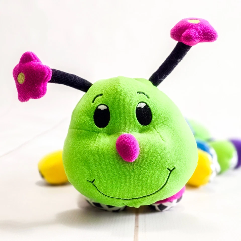 Oruga sensorial Y2K Kids II 2 16" 2000 de colección | Sonajero de chirrido arrugado raro difícil de encontrar Foto 2 de 4