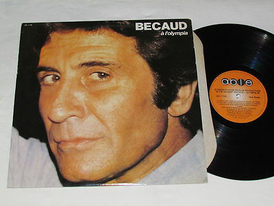 GILBERT BECAUD A L'olympia 80 - Elements Pour Feuille Production 30 cm LP 1981