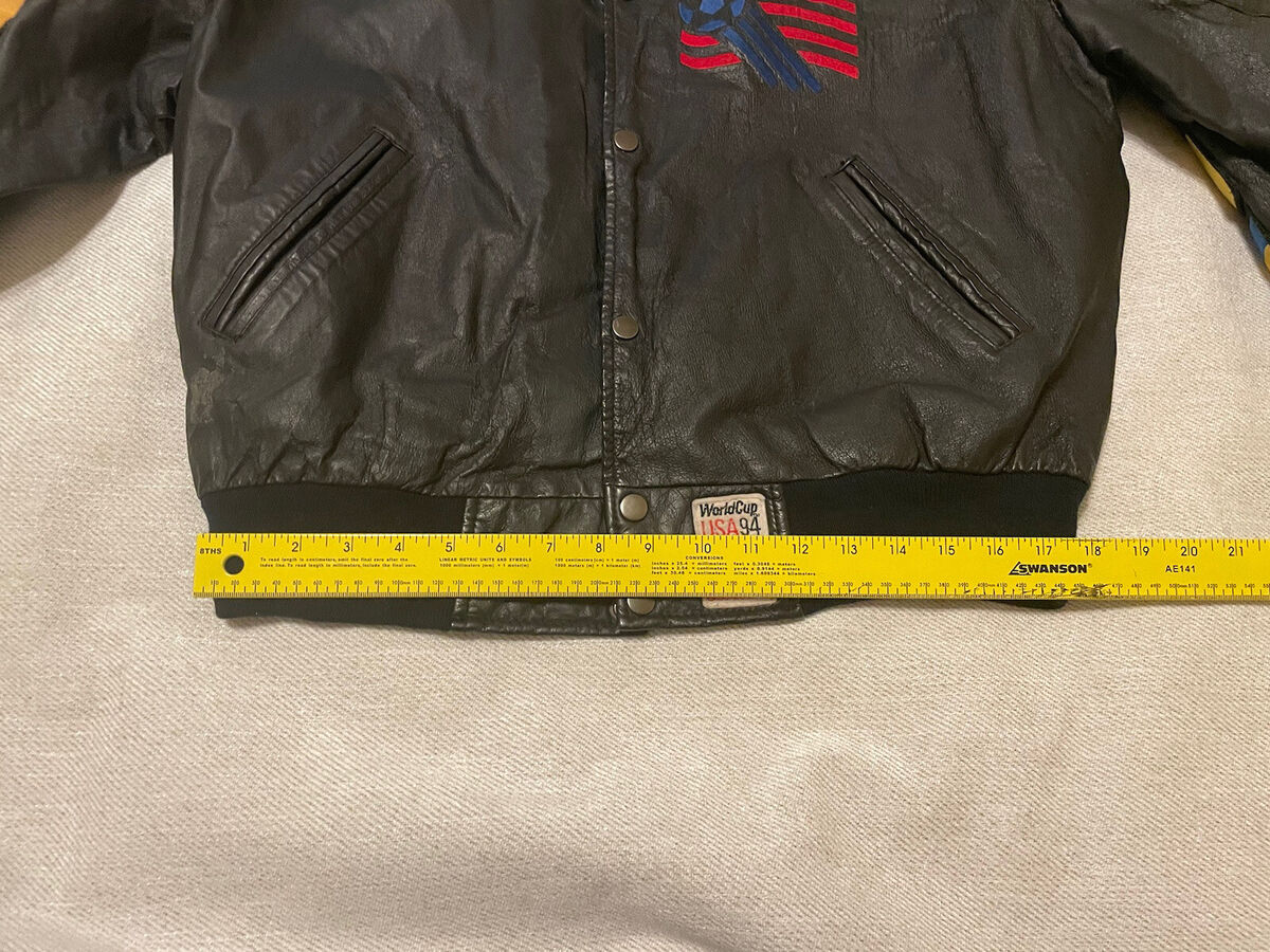 Vintage Rare** 1994 World Cup USA Soccer Leather Jacket Vintage Rare** 1994 World Cup USA Soccer Leather Jacket