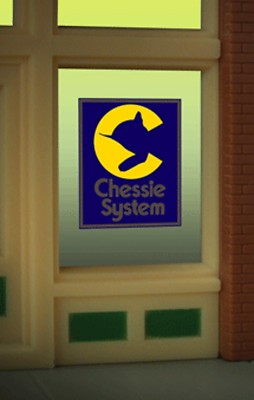 Chessie System Animated Neon Window Sign  #9070 MILLER ENGINEERING O/HO
