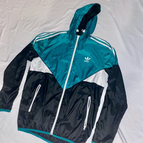 Chaqueta Rompevientos Adidas Colorado Ori Súper Rara Brillo Cal Surf Verde Negra Med - Imagen 10 de 12