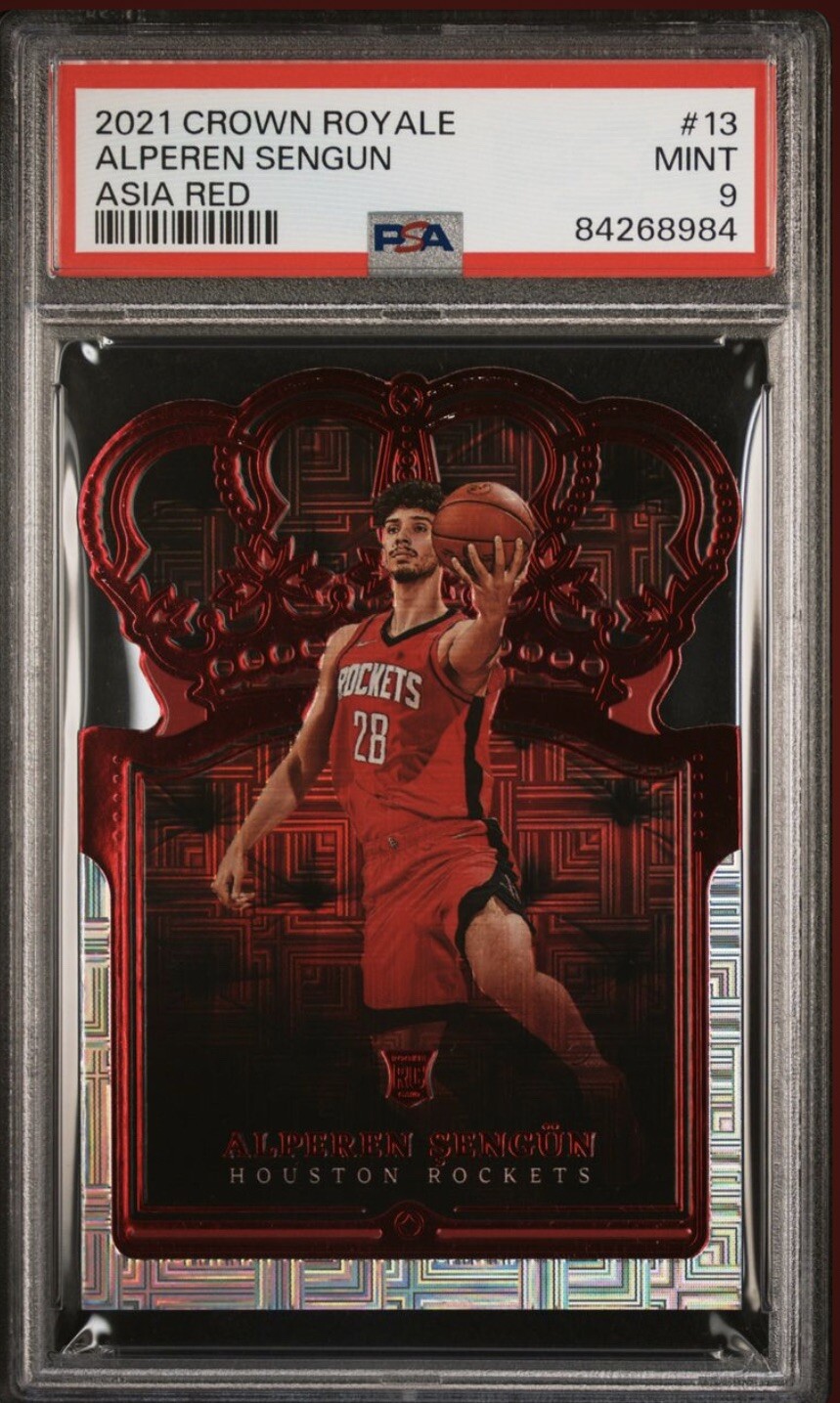 ALPEREN SENGUN 2021-22 Panini Crown Royale 13 Red Asia PSA9 Mint RC Rookie