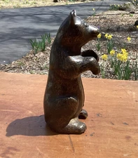 Antique ~ Begging Bear ~ A. C. Williams ~ Cast Iron Still Bank