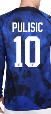 m*y様 【値下げ！！】Nike アメリカ代表 Pulisic Mサイズ NWT Christian Pulisic USA Soccer Nike Dri Fit 2022 World Cup LS