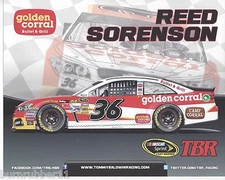 2014 REED SORENSON "GOLDEN CORRAL" #36 NASCAR SPRINT CUP SERIES POSTCARD