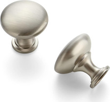 10 Pack Brushed Nickel round Zinc Cabinet Knobs for Kitchen Bathroom Closet Dres