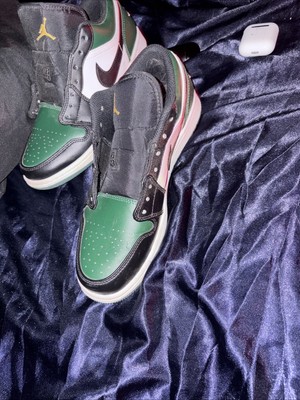 Jordan 1 Low Men's green toe