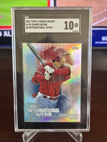 2018 Topps Chrome Update Shohei Ohtani AN INTERNATIONAL AFFAIR #IA-SO RC SGC 10