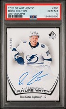 2021-22 SP Authentic Ross Colton #105 Auto Future Watch Rookie 759/999 PSA 10