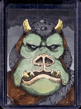 Marketplace image: 2022 Topps Chrome Star Wars Galaxy Gamorrean Guard Sketch Card Artist Auto #1/1