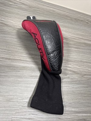 Acuity Golf Fairway 5 Wood BLACK/WHITE/RED Headcover, FREE S&H
