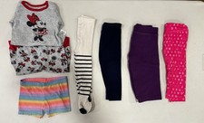 Wholesale Bulk Lot Of 7 Pcs Toddler Girls Pants Bottoms 12M