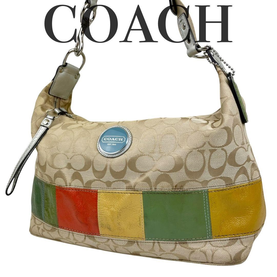 COACH Accessory Pouch Patchwork Signature 17423 - image 1