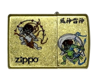 ZIPPO Fujin Raijin Wind God Thunder God Brass Oil Lighter