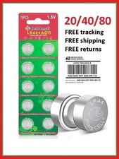 LR44 - AG13  20/40/80 batteries   FREE TRACKING FREE SHIPPING FREE RETURNS