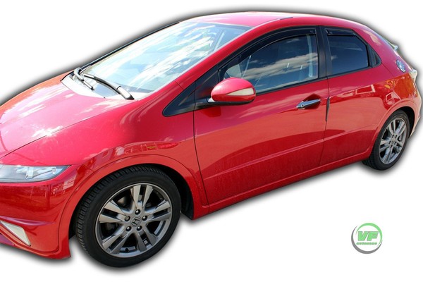 Windabweiser Heko FüR Honda Civic SchräGheck 2006-2012 5-TüRer 4-Tlg-image