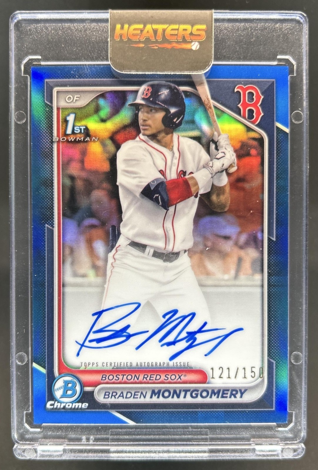 2024 Bowman Draft Braden Montgomery Chrome Auto Blue Refractor 1st #/150 Red Sox