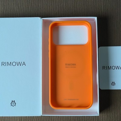RIMOWA Aluminium Phone Case Orange For Apple iPhone 17 Pro Max
