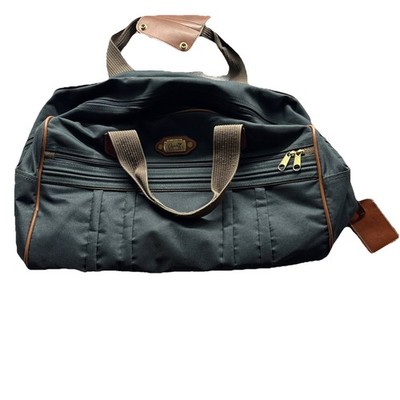 Ricardo Beverly Hills Wilshire Carry On Bag Green Nylon Leather Trim